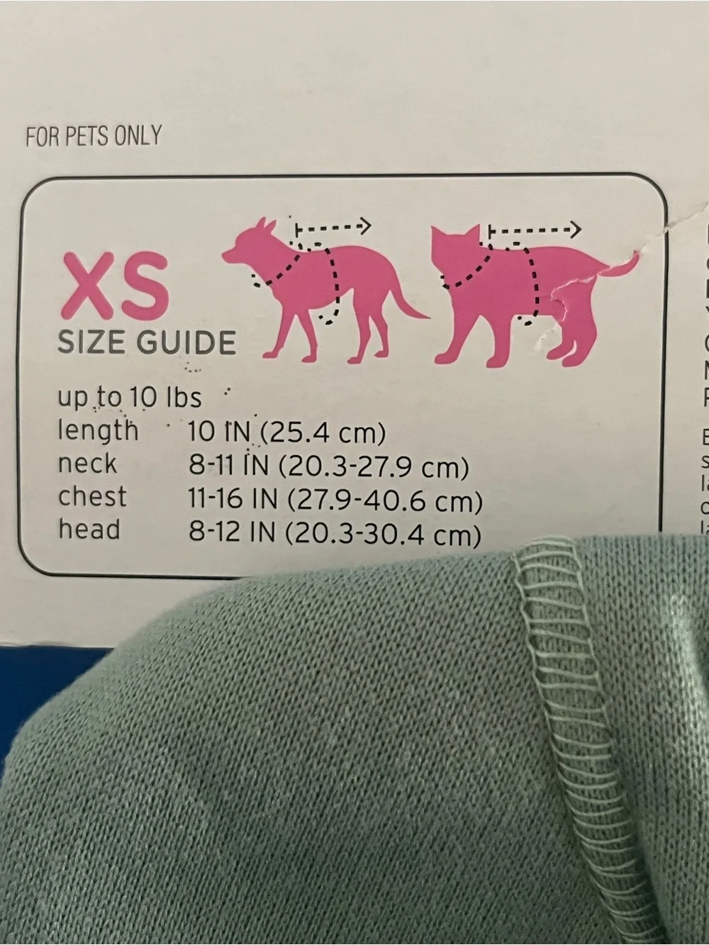 Boots & Barkley Pink and Red Extra-Small Sweatshirt Pet Apparel